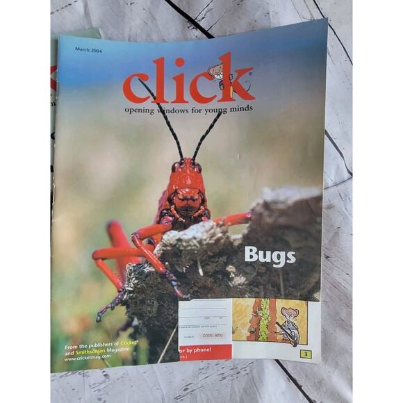 Lot of 4 Click Childrens Learning Magazine Cricket Classroom Homeschool 2004 - Picture 2 of 5